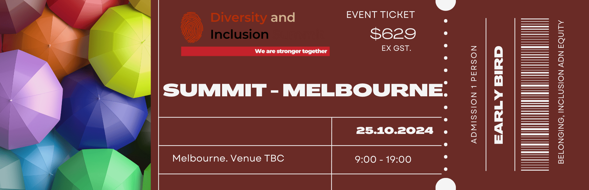 Melbourne Summit 25 October 2024 (Single Ticket) Diversity and