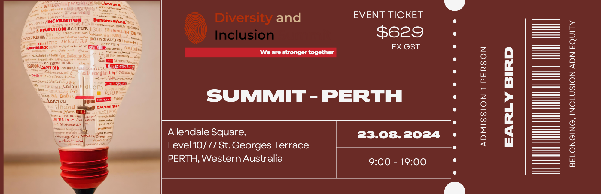 Perth Summit 23 August 2024 (Single Ticket) Diversity and Inclusion