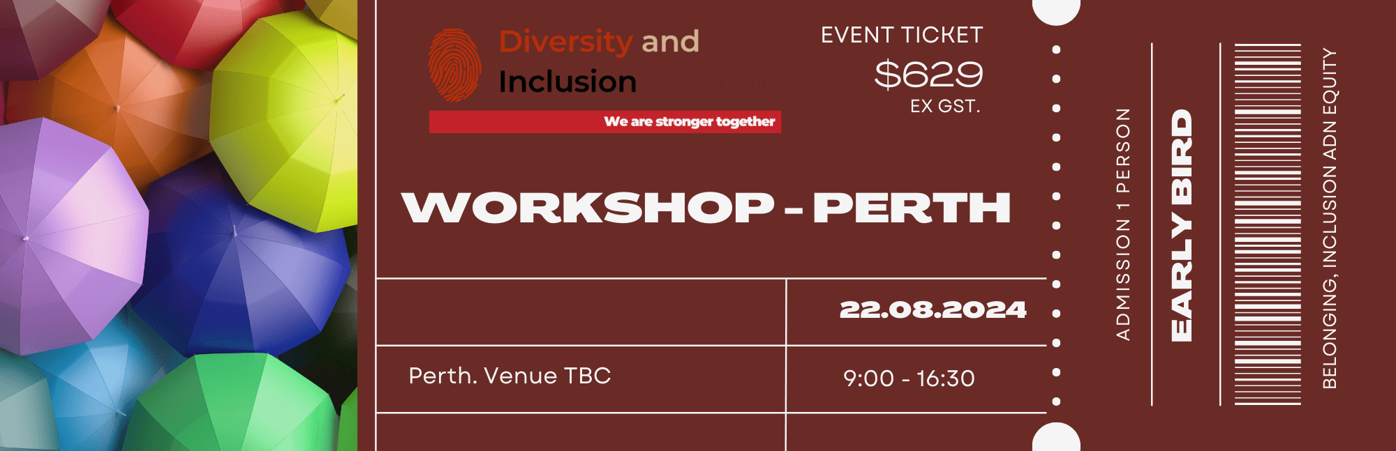 Perth Workshop 22 August 2024 Single Ticket Diversity And Inclusion